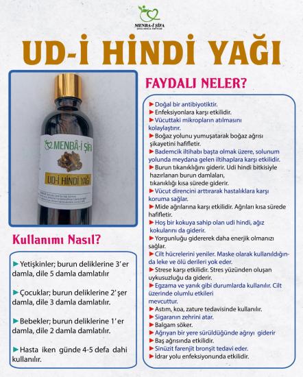 SAĞLIĞIN KAYNAĞI UDİ HİNDİ YAĞI